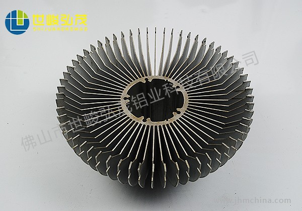 CNC數(shù)控車太陽花散熱器深加工鋁型材